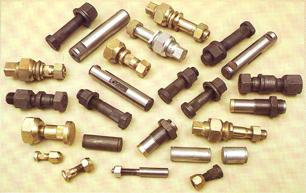 Hub Bolts, Spring Pins, Cotter Pins.